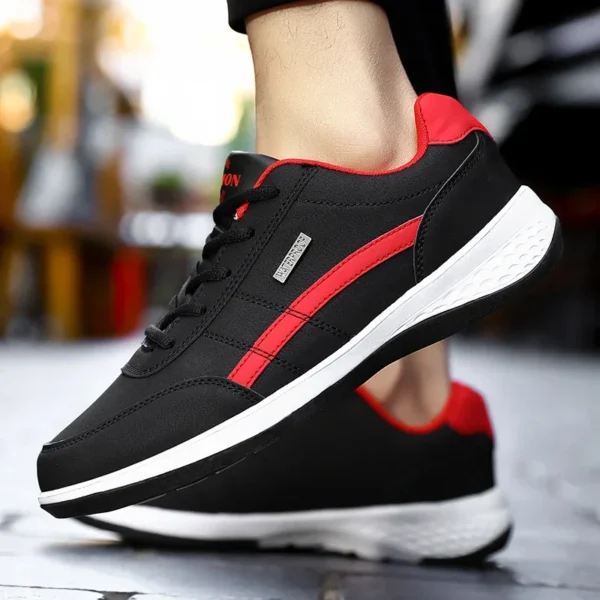 Men's Sneakers Sports Casual Shoes Leather Outdoor Men Walking Shoe Four Seasons Soft Bottom - Image 4