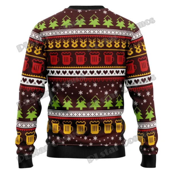PLstar Cosmos Christmas Jingle Beer 3D Printed Men's Ugly Christmas Sweater Winter Unisex Casual Warm Knitwear Pullover MY22 - Image 6
