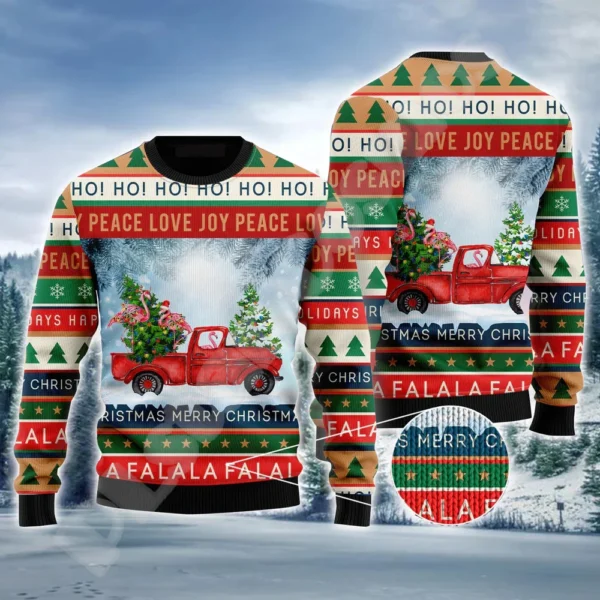 Christmas Knitted Sweater Graffiti Tattoo Retro Vintage Sweatshirts 3DPrint Unisex Pullover Harajuku Casual Funny Long Sleeve 18 - Image 5
