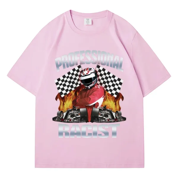 Funny Professional Certified Racing Meme T Shirt Men's Clothing Trendy Retro Short Sleeve Cotton Oversized Street T-Shirt Unisex - Image 5