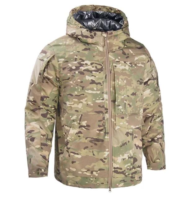 Military Tactical Jackets -25°F Men's Waterproof Windbreaker Hoodie Heat Reflect Winter Hiking Jackets Men Army Hunting Clothes