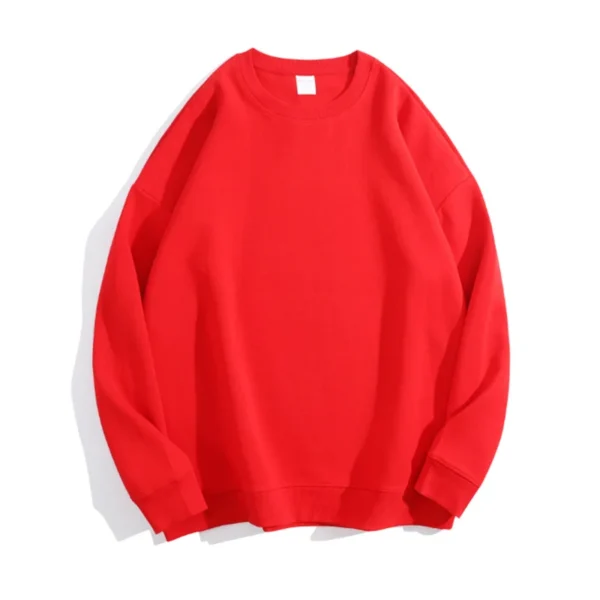 Oversize Winter Warm Sweatshirt Women Basic Tops Boyfriend Pink Loose Vintage Pullovers Women Winter Fleece Lined Sweatshirts - Image 5