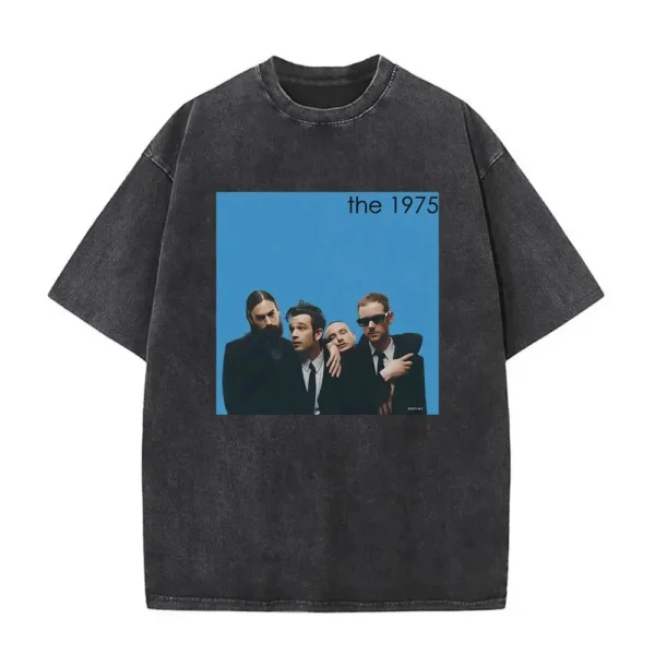 Washed Vintage The 1975 Still At Their Very Best Uk Europe Tour Print Tshirt Men Women Hip Hop Gothic Rock Oversized T Shirts - Image 4