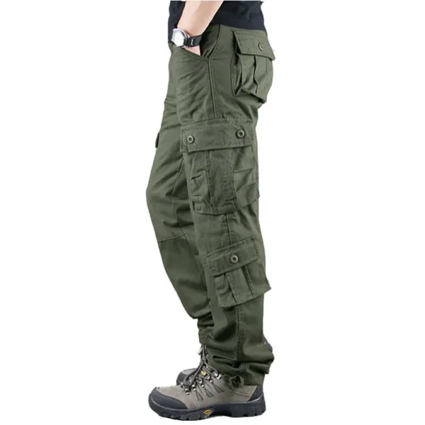 Four Seasons Men Cargo Pants Khaki Military Trousers Casual Cotton Tactical Pant Men Multi Pockets Army Pantalon Militaire Homme - Image 3
