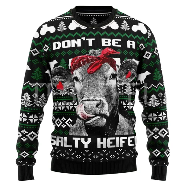 Cosplay Christmas Ugly Sweater Cartoon Dog Cat Santa Claus Tattoo Long Sleeves 3DPrint Autumn Winter Pullover Harajuku Casual 15 - Image 3