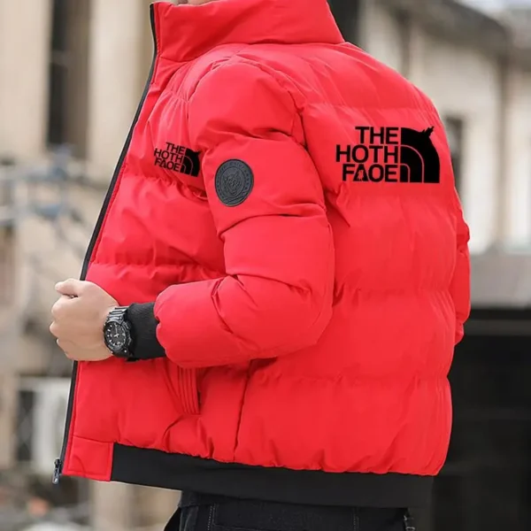 Cotton men's jacket, short windbreaker with tiger head logo, thick and informal, M-5XL, winter, 2024 - Image 5