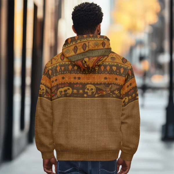 Warm and Comfortable Men's Winter Jacket with Zippered Pockets, Thick Wool Lined Coat for Cold Weather - Image 2