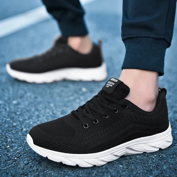 New Athletic Shoes for Men Shoes Sneakers Black Casual Men Mesh Sneakers Breathable Tennis Running Walking Gym Men Shoes - Image 4