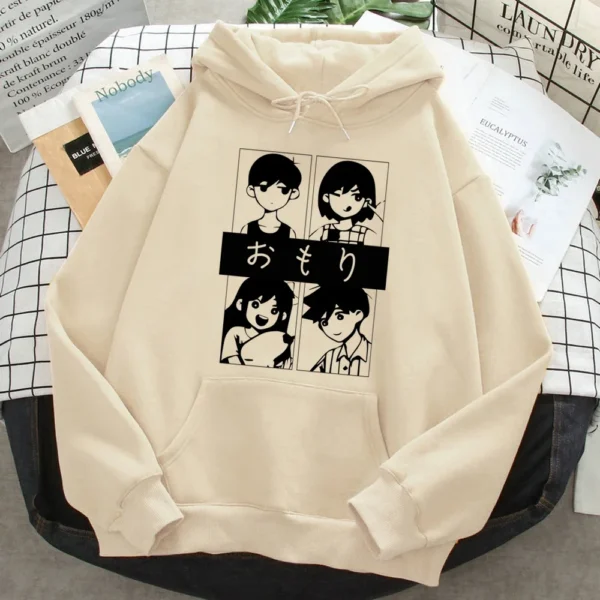 Omori hoodies women funny Winter sweat y2k graphic sweater women Kawaii tracksuit sweatshirt hoodie plus size - Image 5
