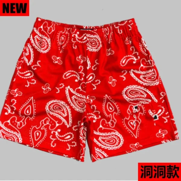 Summer Running Shorts Men Sport Fitness Shorts Training Quick Dry Gym Men Cashew flower Shorts Jogger Gym Short Pants - Image 2