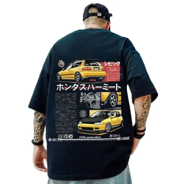 Vintage T-Shirts For Men's 3d Racing Print Man Short Sleeve T-Shirt Loose Street Tops Oversized Tees Shirt Men Clothing - Image 6