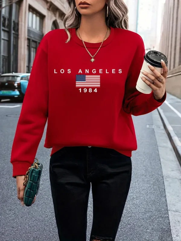 Round Neck Loose Casual Fashion Sweater Coat Versatile Hooded Sweatshirt Long Sleeves Plus Size Sweat-shirt Female Winter Kawaii - Image 2