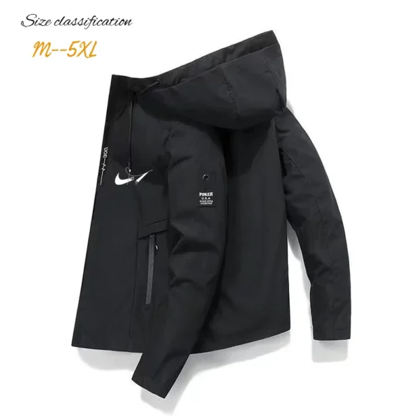 Men's Jacket 2024 Autumn/Winter New Solid Color Stormtrooper Jacket Casual Versatile Sports Windproof Jacket Official Website - Image 2