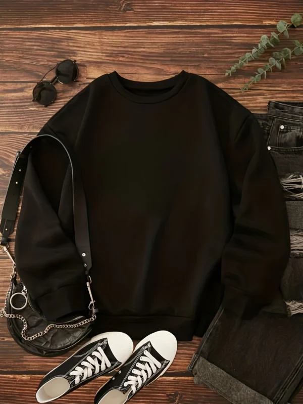 Winter Plus Size Women's Sweat-shirt Round Neck Loose Sweatshirts With Print Oversized Outerwear Female Sweatshirt Clothing Tops - Image 6