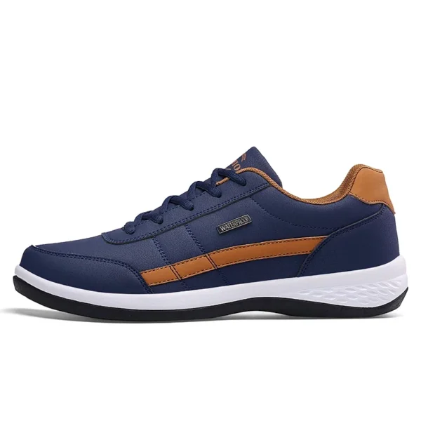 Leather Men Shoes Sneakers Trend Casual Shoe Italian Breathable Leisure Male Sneakers Non-slip Footwear Men Vulcanized Shoes - Image 2
