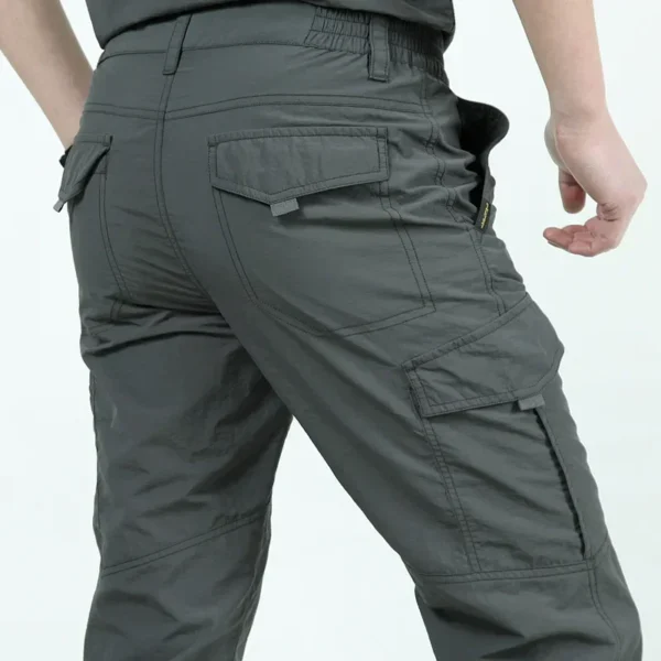 Thin Men's Dry Army Waterproof Casual Trousers Pants Tactical Work Spring Summer Joggers Quick Military Cargo Breathable - Image 3