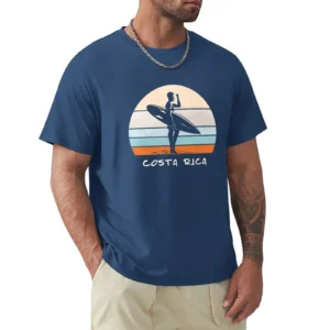 Costa Rica Summer Surf, Beach Surfing Paradis Vintage Retro Style, CR Surfer T-Shirt