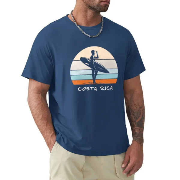Costa Rica Summer Surf, Beach Surfing Paradis Vintage Retro Style, CR Surfer T-Shirt