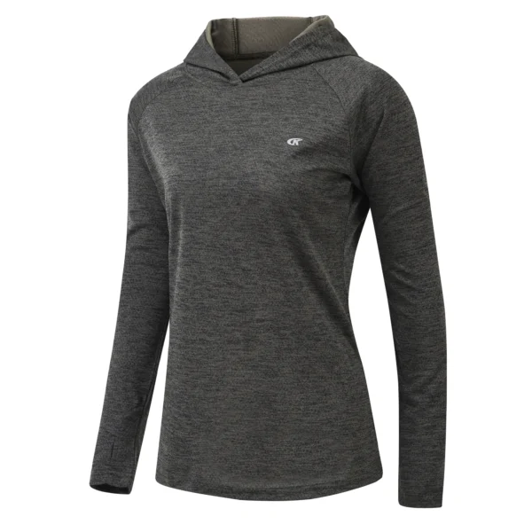 Women's UPF50+ Long Sleeve Running Hoodie T-shirts Sun/UV Protection Breathable Quick Dry T-Shirt Outdoor Sports Pullover - Image 6