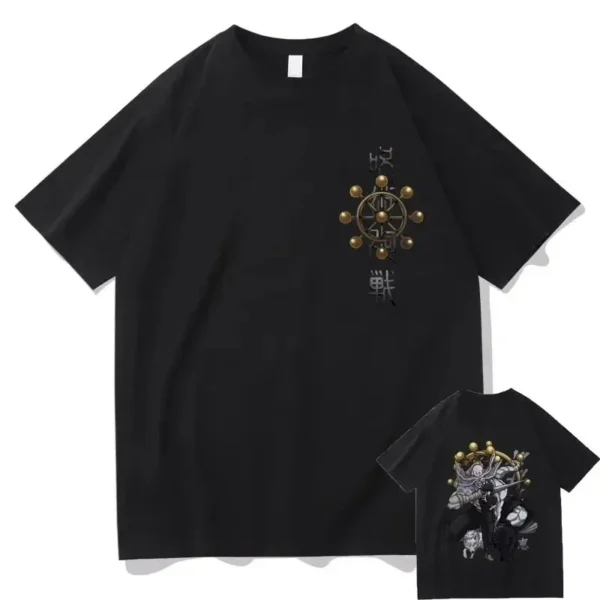 Anime Jujutsu Kaisen Fushiguro Megumi Print T Shirts Men Manga Harajuku Oversized Short Sleeve T-shirt Vintage Street Unisex Tee - Image 5