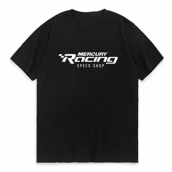 Hot Sale Summer 100% Cotton Mercury Racing logo T Shirt Men Racing Short Sleeves Cool Tee Hip Hop Streetwear T-shirt - Image 2