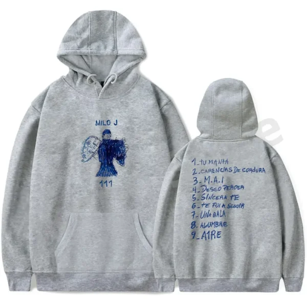 Milo J Hoodies 111 Album Merch Print Women Men Fashion Casual Singer Long Sleeve Sweatshirts plus size - Image 3