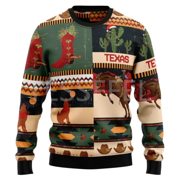 Cosplay Christmas Ugly Sweater Cartoon Dog Cat Santa Claus Tattoo Long Sleeves 3DPrint Autumn Winter Pullover Harajuku Casual 15 - Image 6