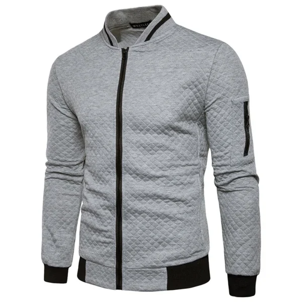 Men's Sweatshirts with Zipper Pockets Thin Solid Color Half Tracksuit Casual Outdoor Hooded Tracksuit Long Sleeves Jacket Coats - Image 6