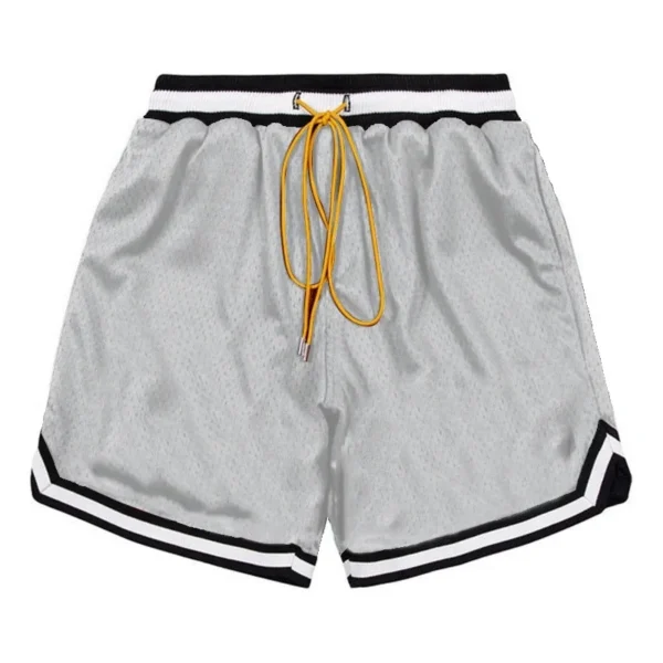 Gym Mesh Sports Shorts Summer Fitness Quick Dry Solid Color Shorts Loose Running Basketball Men's Breathable Sweat Pants - Image 4