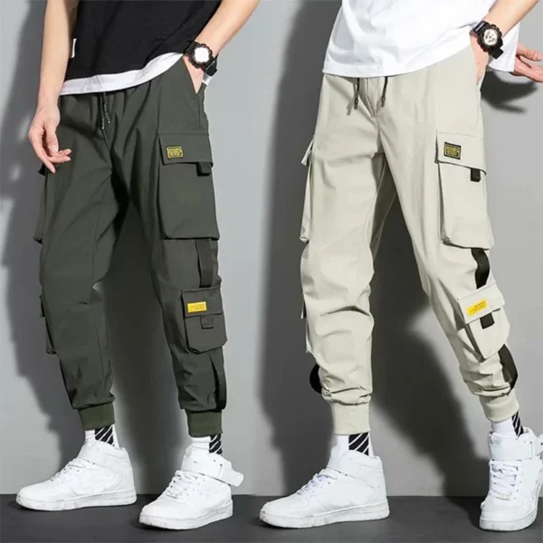Men Cargo Pants Casual Hip Hop Pocket Pants 2024 Spring Autumn Male Joggers Trousers Sweatpants Fashion Streetwear