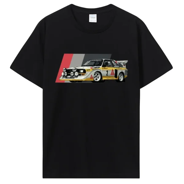 Sport S1 E2 Group B Rally Car Stig Blomqvist Mikkola And Walter T-Shirt Casual T Shirt Cotton Tops Men's Clothing Unisex Tshirt