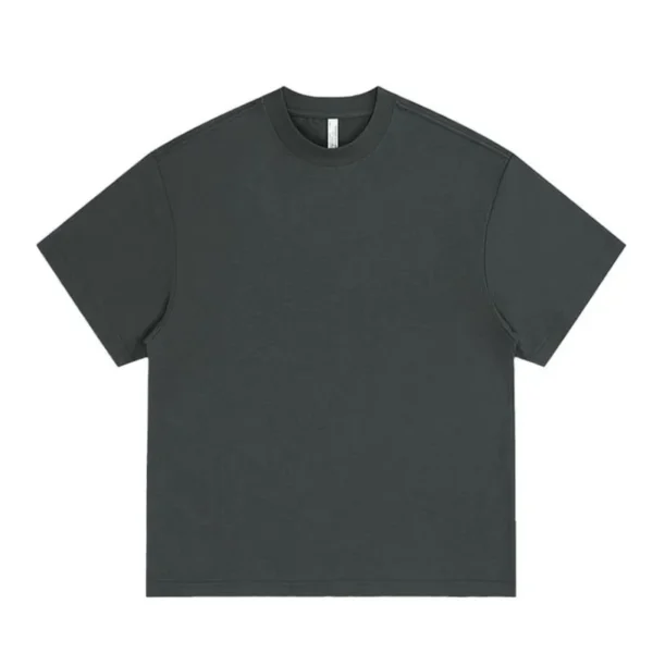 Combed 100% Cotton Casual T-Shirt 8 Pack Men Y2K Summer Short Sleeves Vintage Oversize Tshirt Streetwear Women Tops - Image 2