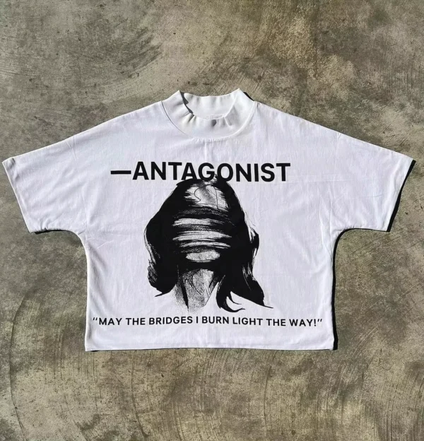 New Y2K Clothes Harajuku Casual Gothic Tops Pure Cotton T Shirt Hip Hop Retro Cartoon Oversized Graphic Print T Shirt Men Women - Image 4