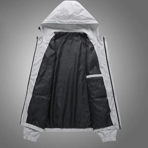 Windbreaker Hiking Sport Outwear Windproof Hooded Jacket Men Autumn Thin Breathable Outdoor Sportwear Hoodies Men's Clothing Top - Image 6