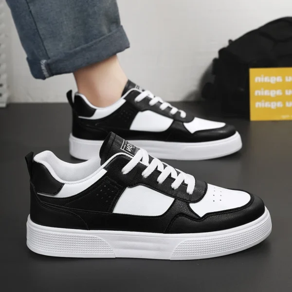 Men's Sneakers Thick Sole White Shoes Trendy Flat Shoes for Men Comfortable Breathable Vulcanized Sneakers Male Designer Shoes44 - Image 4