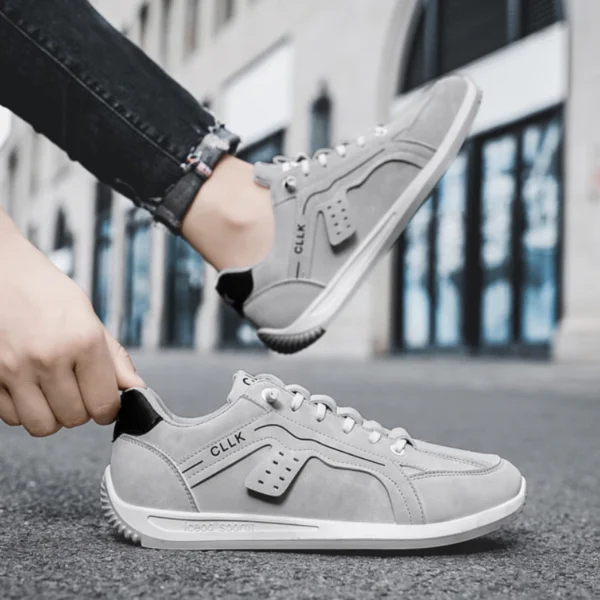 Chunky Sneakers Mens Designer Board Shoes Fashion Casual Microfiber Leather Fabric Breathable Increased Internal Platform Shoes - Image 6