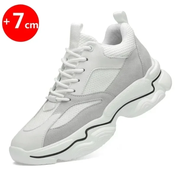 2024 Men Sneakers Heightening Shoes Elevator Increase s Insoles 7-8CM Height Increasing designer tenis para hombre Breathable