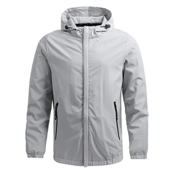 Windbreaker Hiking Sport Outwear Windproof Hooded Jacket Men Autumn Thin Breathable Outdoor Sportwear Hoodies Men's Clothing Top - Image 5
