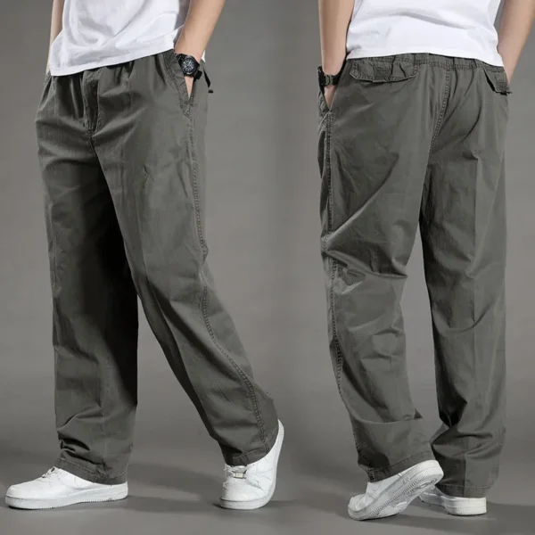 2024 New Men's Cargo Pants Summer and Spring Cotton Workwear Large 6XL Leisure Mountaineering Jogging Pants Outdoor Sports Pants - Image 3