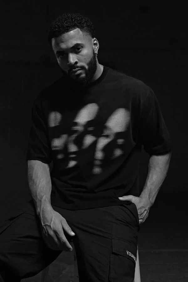 Summer new men's oversized T-shirt American fashion trend printed short-sleeved sports breathable fitness T-shirt - Image 4