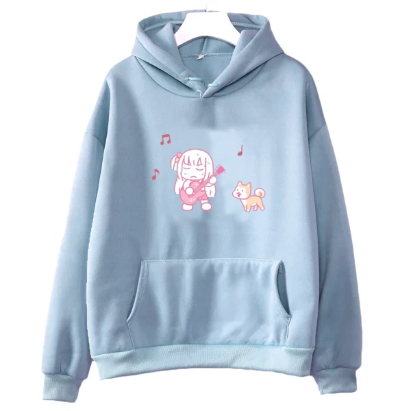 Anime BOCCHI THE ROCK! Hitori Gotou Ryou Yamada Cartoon Women Hoodies Kawaii Plus Size Sweatshirt Harajuku Female Streetwear - Image 5