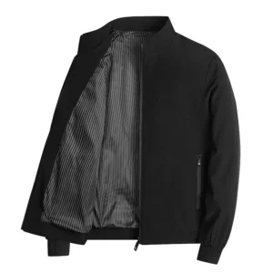 2024 Spring and Autumn New Business Style Men's Coat Fashion Simple Collar Jacket