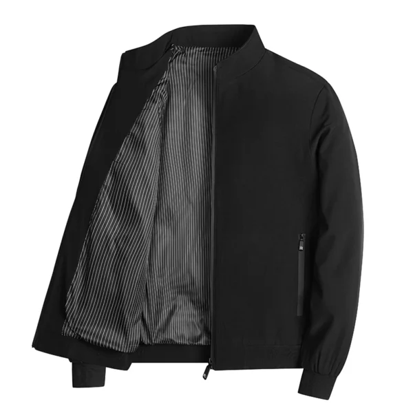 2024 Spring and Autumn New Business Style Men's Coat Fashion Simple Collar Jacket