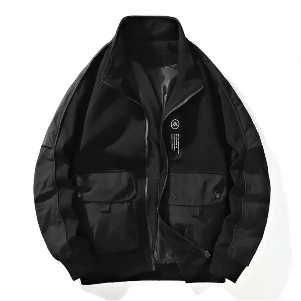 Mens Bomber Jackets Spring Autumn Windproof Fashion Male Windbreaker Loose Coats Women College Jackets Outwear - Image 4