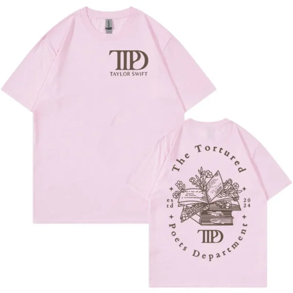 Tormented Poet Department Mark TTPD Printed T-Shirt Women's Men's Vintage Harajuku Fashion T-Shirt Casual Oversized T-Shirt - Image 6